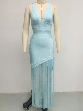 Stunning Fringe Tassel Party Dress - Sexy Glamorous Mini Dress